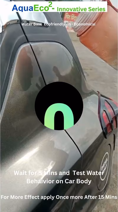 GuardCoat Ceramic Coating Spray applied to car bodywork