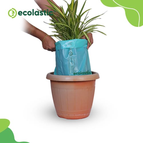 Palaash Eco Solutions 100% Compostable Plant grow Bags - 5 x 9 inches - 165 pcs/kg I Green colour